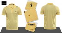 polo paris ralph lauren hommes tee shirt detail cotton f5 yellow